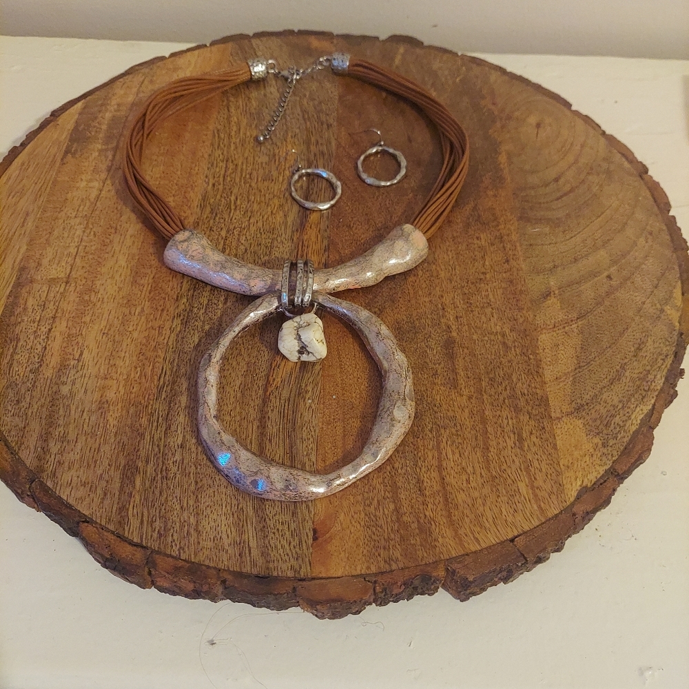 Necklace with earrings